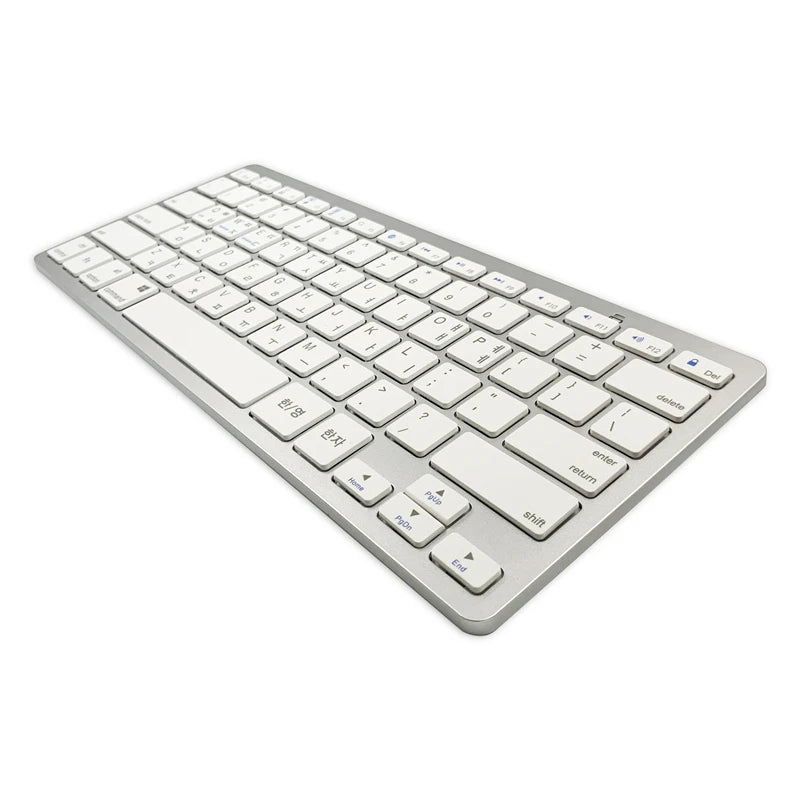Korean Language Ultra Thin Lightweight Low Noise Keyboards for MacBook Neo/Air/Pro/iPad/iPhone/for Laptop/Computer/Surface