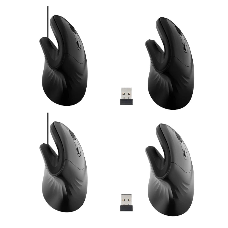 Right Hand Vertical Mouse Ergonomic Gaming Mouse USB Optical Wrist Healthy Mice Mause For PC