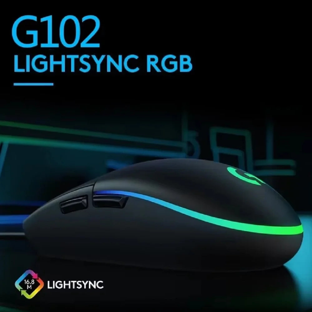 G102/G304 Logitech Lightspeed Wireless Gaming Mouse with 12K Hero Sensor - No Driver Required for Enhanced Gaming Experience