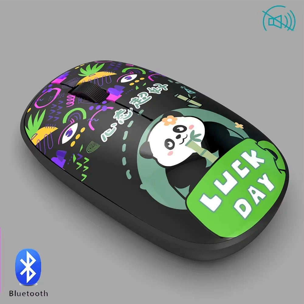 High-quality 2.4Ghz Wireless Mouse Bluetooth 5.0 Cartoon Bluetooth Mice Mini Silent Computer Mouse School