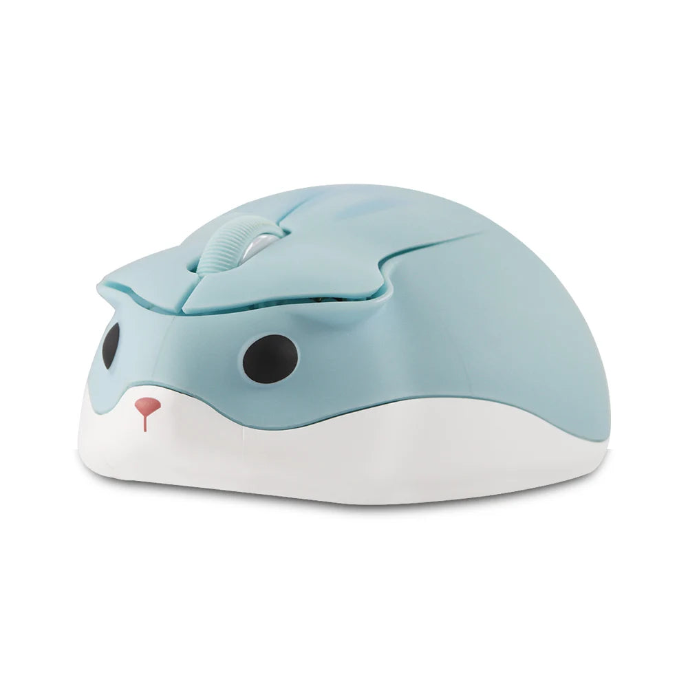 Bluetooth 2.4G Wireless Silent Mouse Cute Hamster Design Lightweight Mini Girls Mice For Laptop Computer